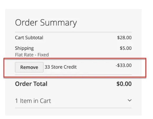 How to remove Store Credit During Magento 2 Checkout