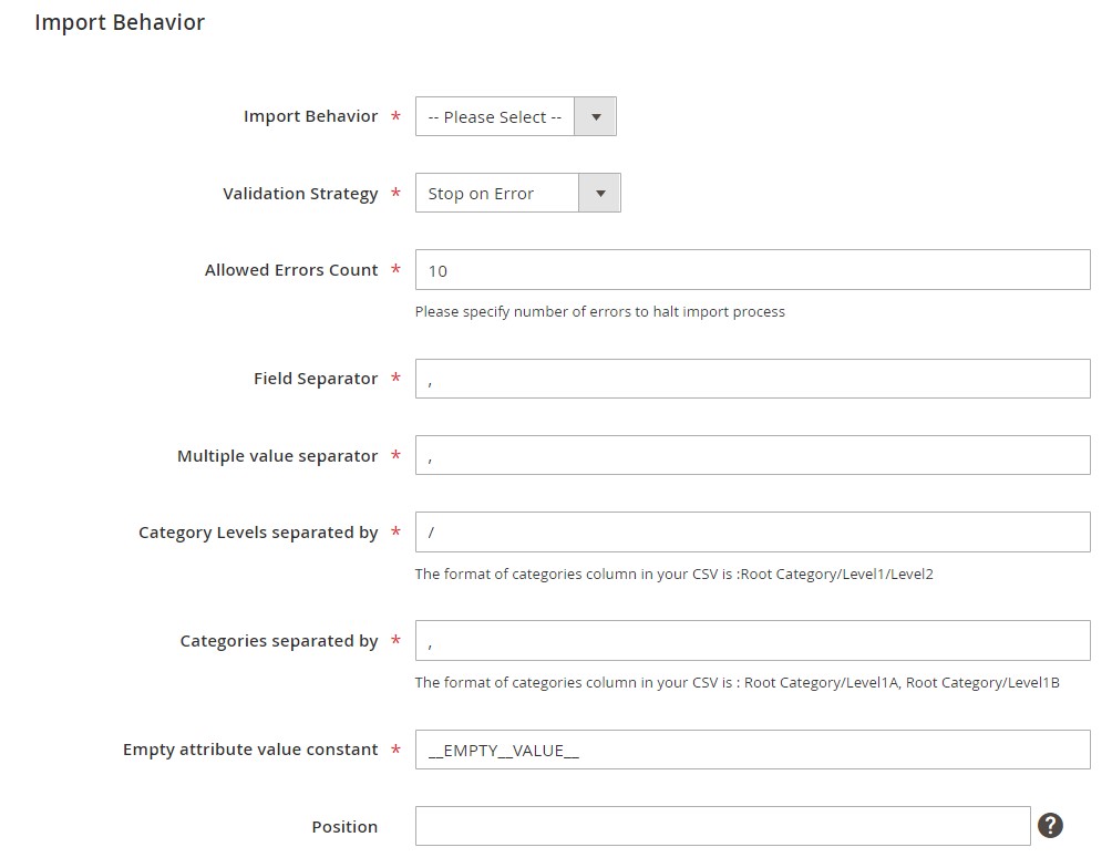 magento 2 b2b quote import: import behavior