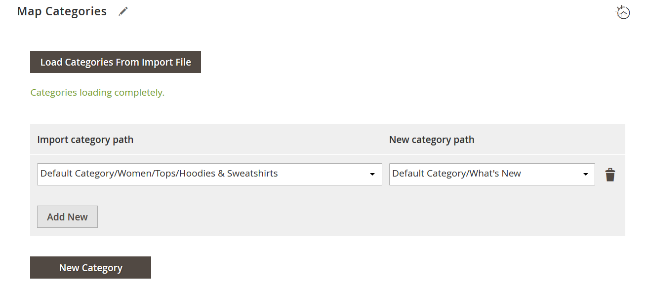 category mapping interface for improved adobe commerce data migration with Improved Import & Export