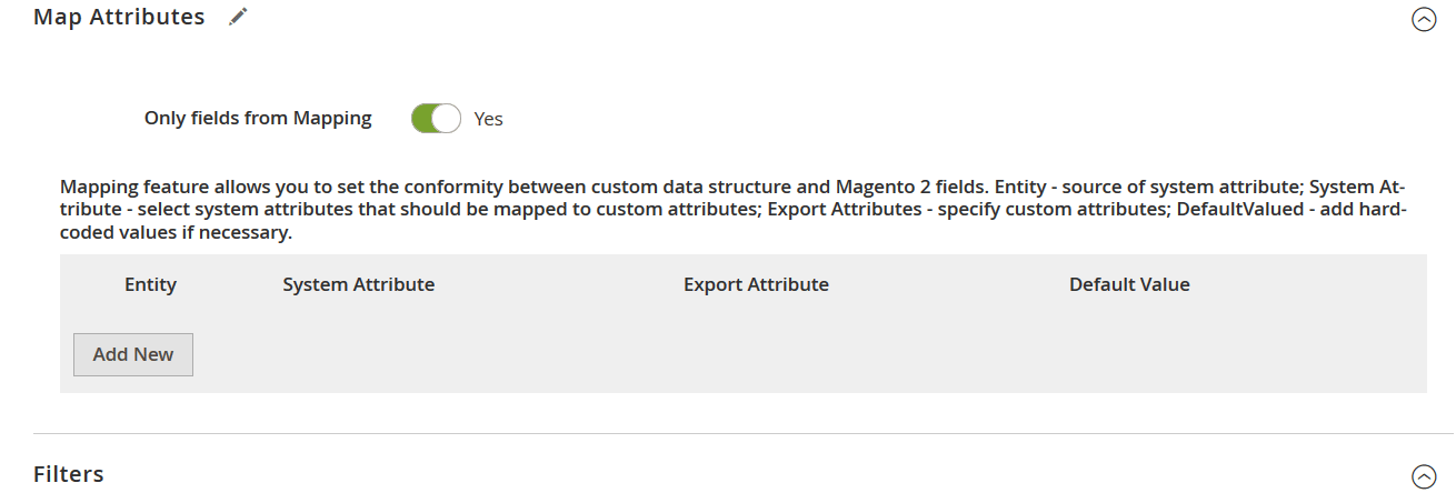 export mapping for Magento 2 inventory integration with any external systems with IIE that automatically turns the default column names to any third-party values