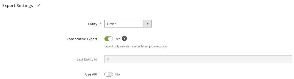 export orders with virtual products in magento 2: consecutive export enables, orders selected as an export entity