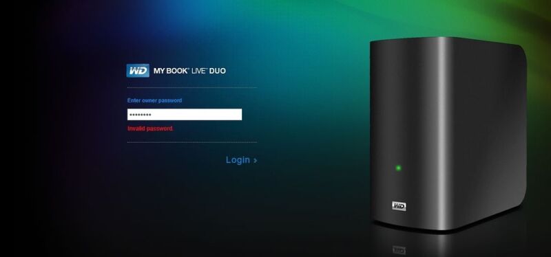 Promotional screenshot of external hard drive.