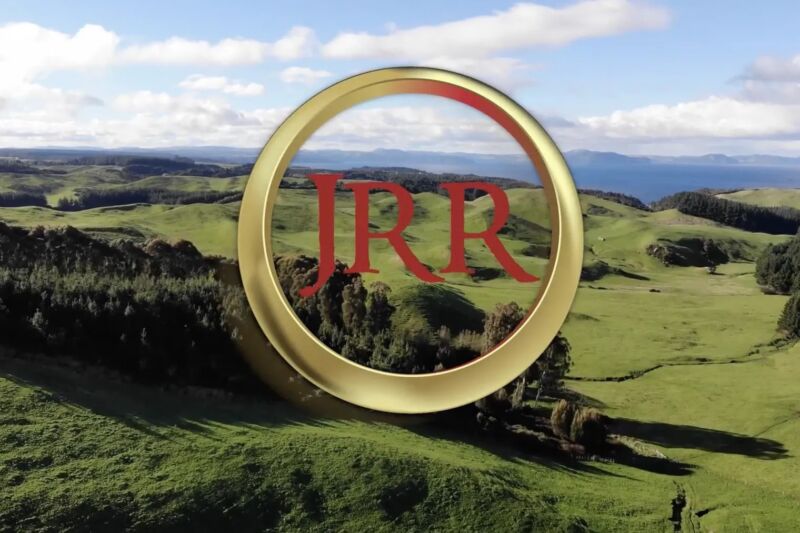 A screenshot from jrrtoken.com. All similarities to <em>LOTR</em> were purely coincidental, apparently.