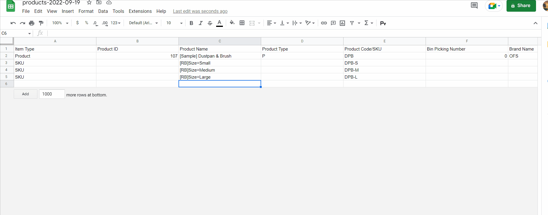 add product rules to CSV to update product options on import