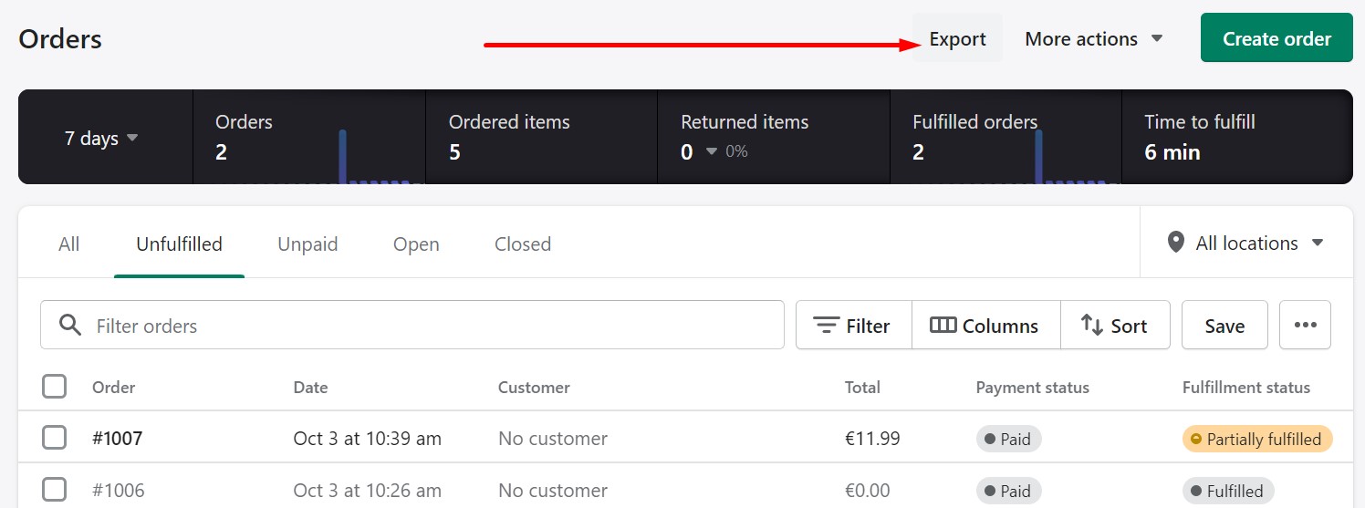 how to fulfil orders on shopify